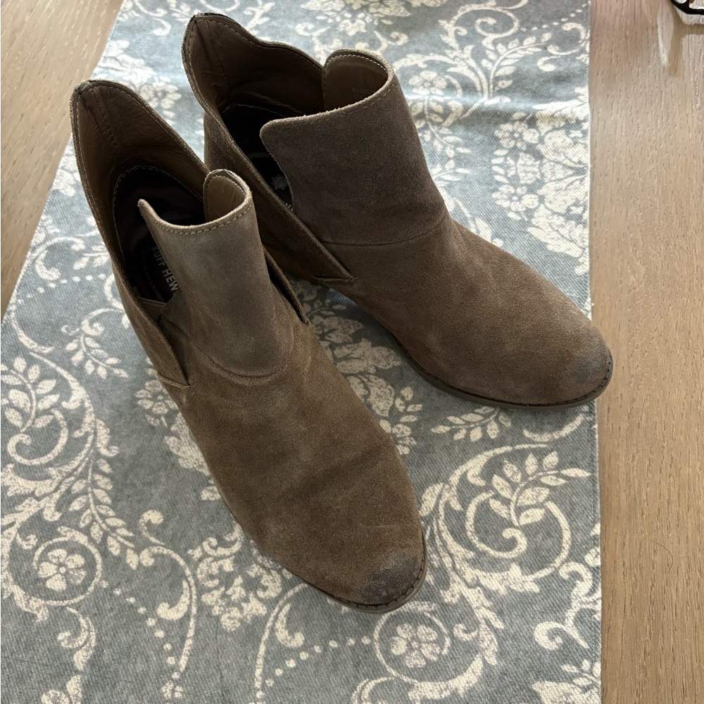 Brown Suede Ankle Boots size 8 1/2